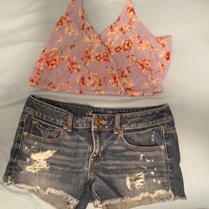 American Eagle jean shorts